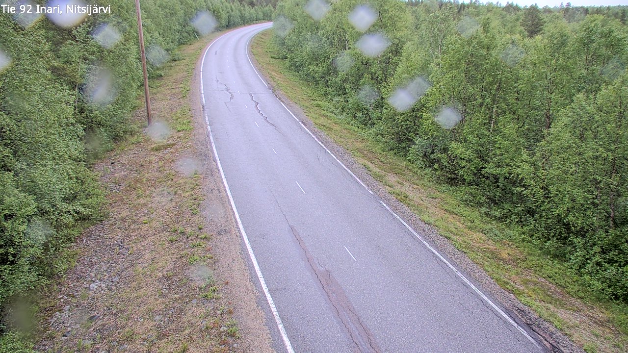 Weather Camera Image Väg 92 Enare, Nitsijärvi, Inari, Lappi