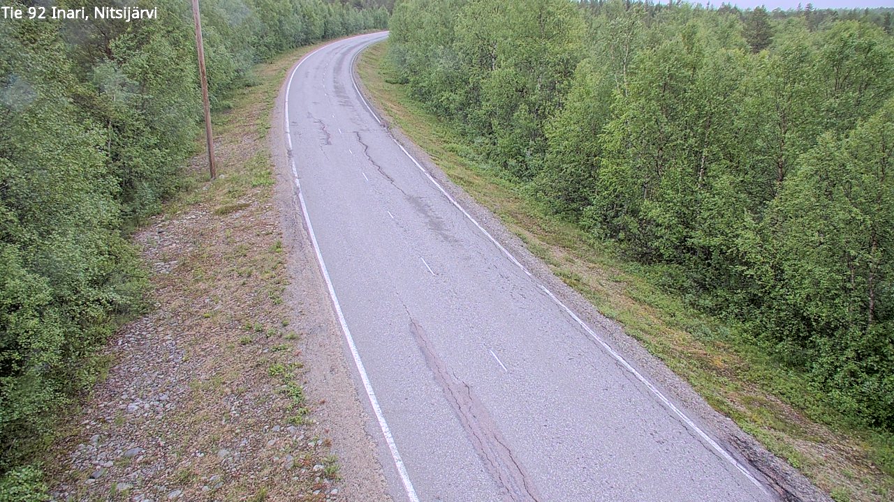 Weather Camera Image Road 92 Inari, Nitsijärvi, Inari, Lappi