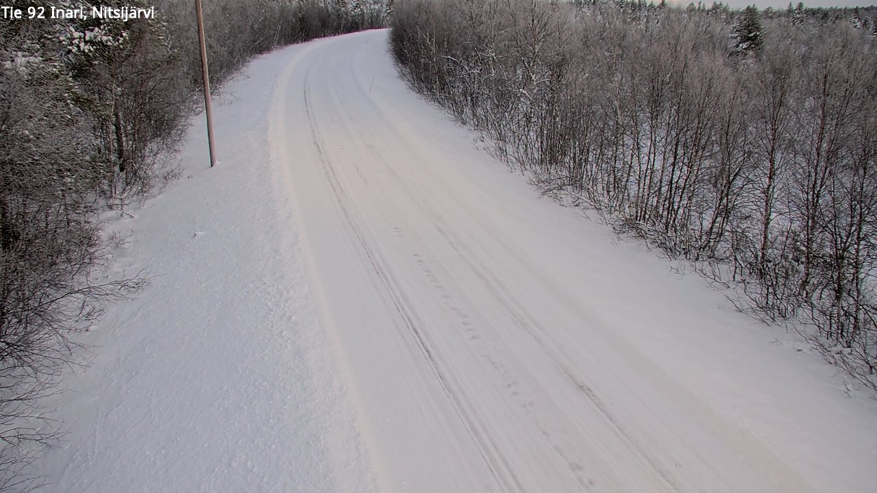 Weather Camera Image Road 92 Inari, Nitsijärvi, Inari, Lappi