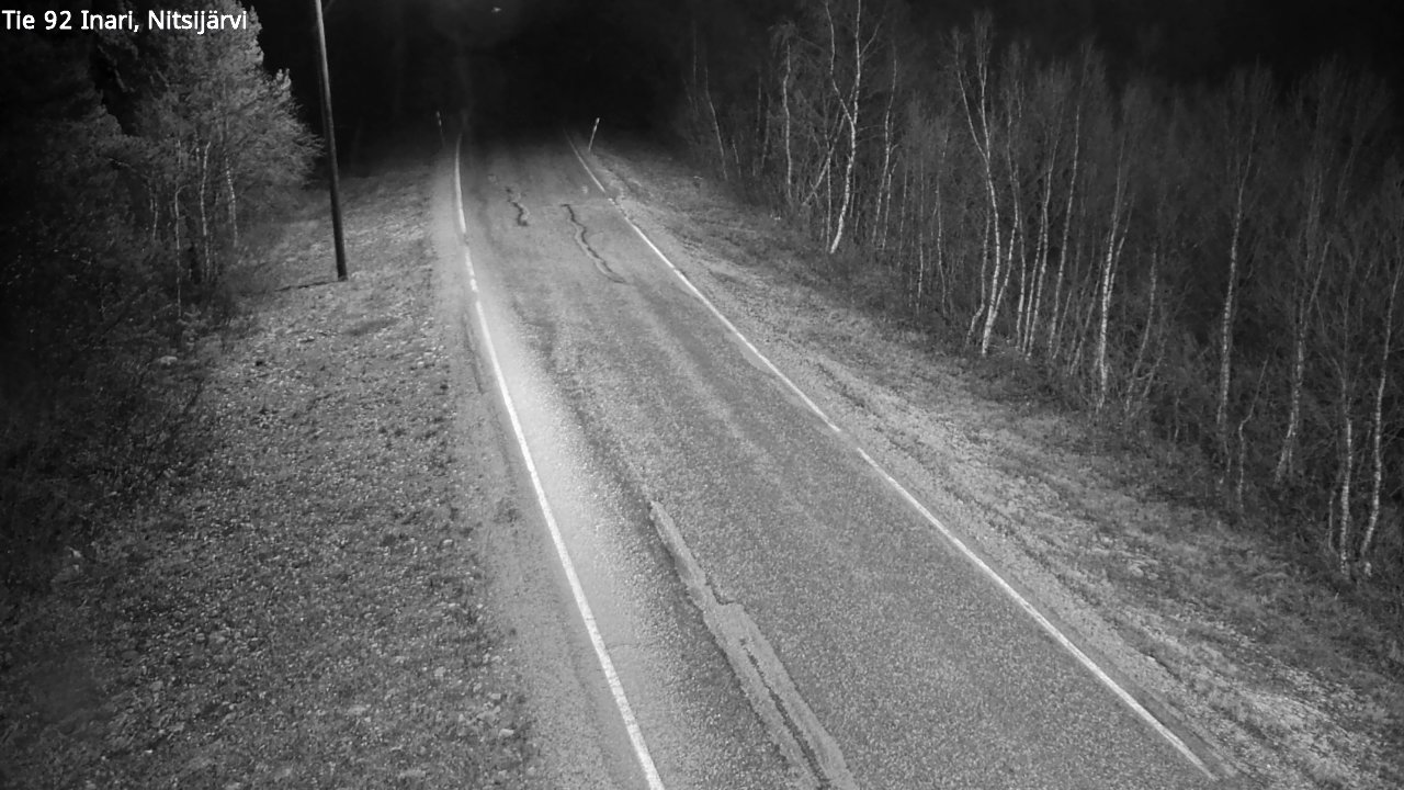 Kelikamerat Kuva Tie 92 Inari, Nitsijärvi, Inari, Lappi