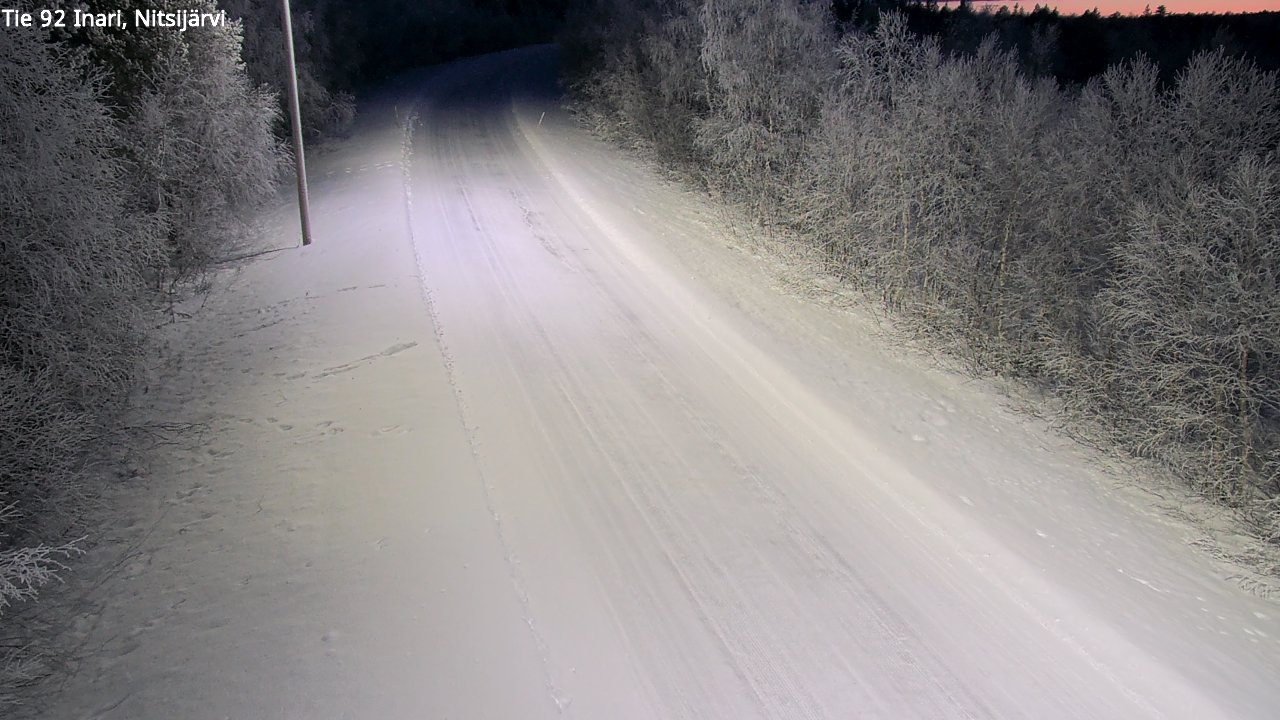 Kelikamerat Kuva Tie 92 Inari, Nitsijärvi, Inari, Lappi