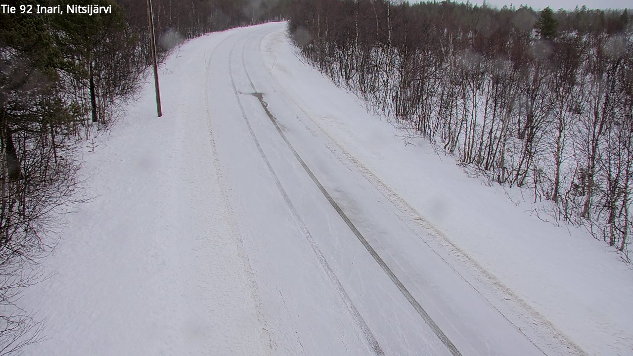 Kelikamerat Kuva Tie 92 Inari, Nitsijärvi, Inari, Lappi