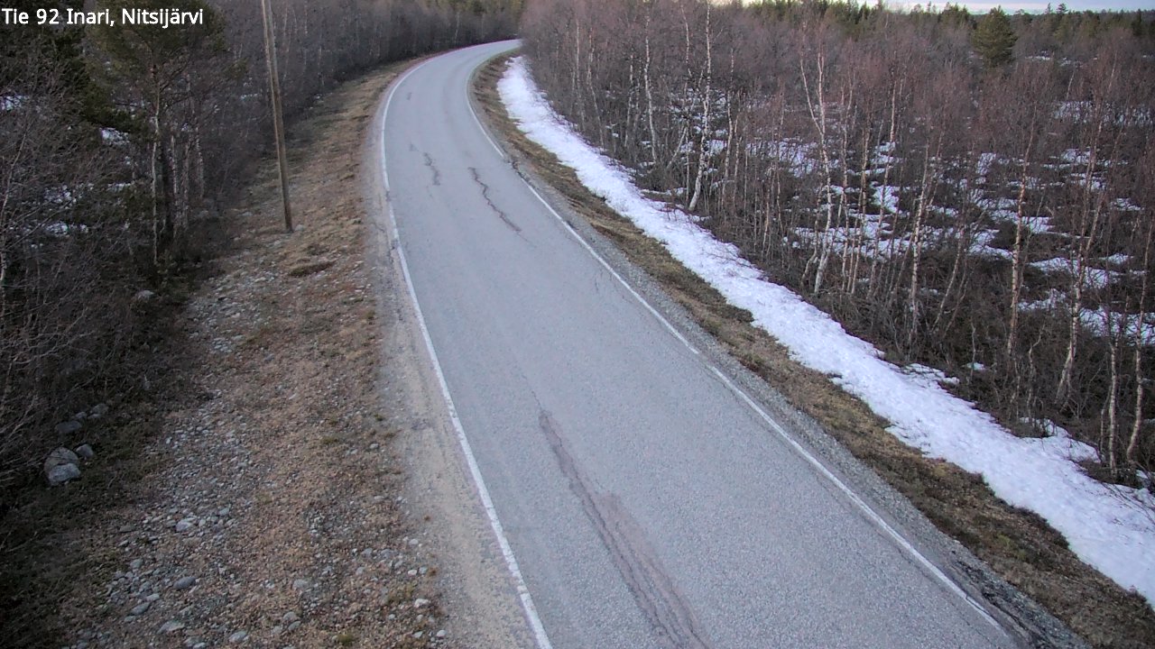 Kelikamerat Kuva Tie 92 Inari, Nitsijärvi, Inari, Lappi