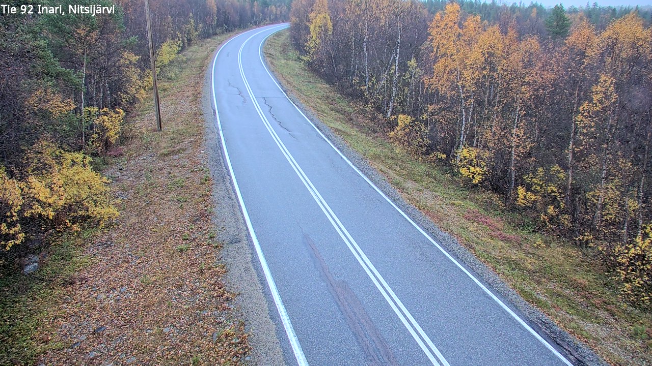 Weather Camera Image Road 92 Inari, Nitsijärvi, Inari, Lappi