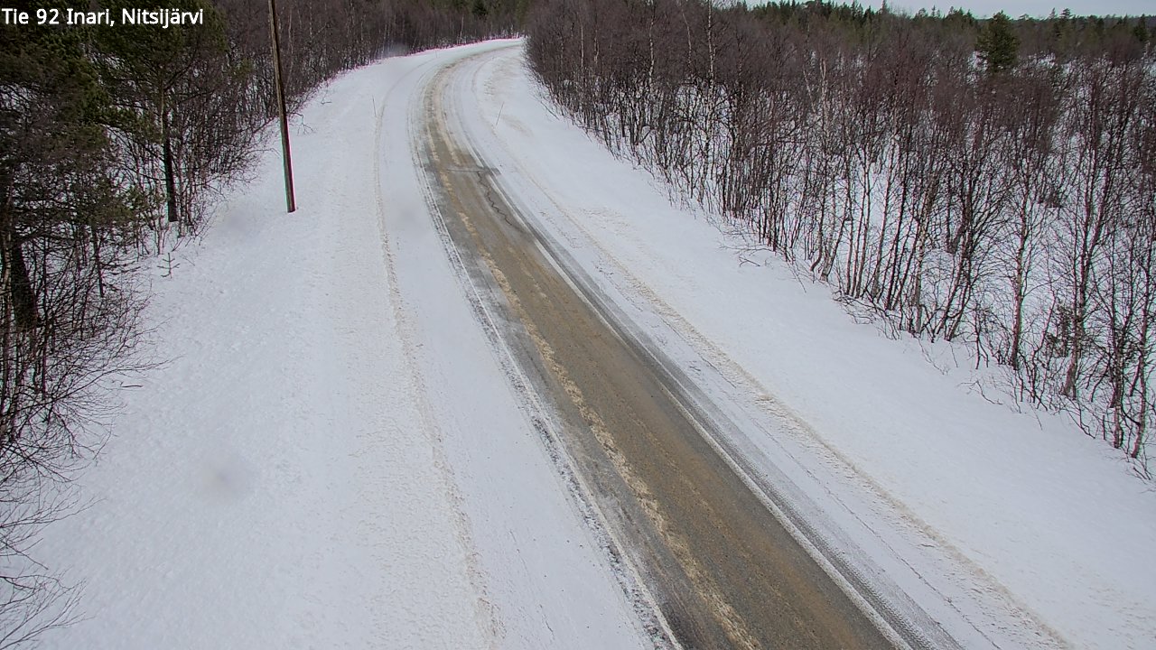 Kelikamerat Kuva Tie 92 Inari, Nitsijärvi, Inari, Lappi