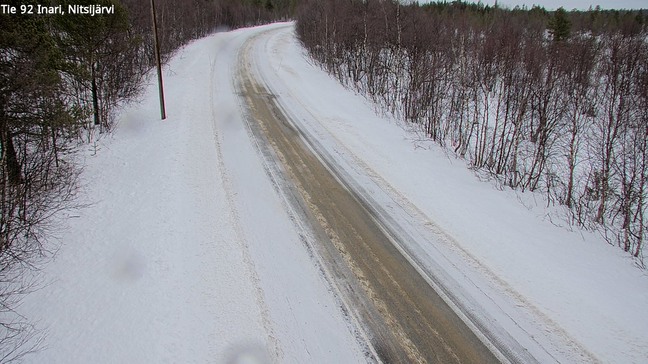 Kelikamerat Kuva Tie 92 Inari, Nitsijärvi, Inari, Lappi