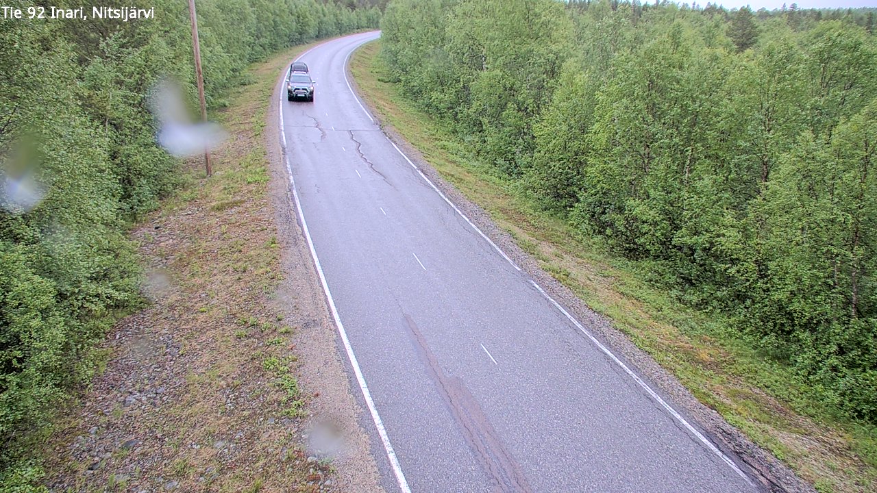 Weather Camera Image Väg 92 Enare, Nitsijärvi, Inari, Lappi