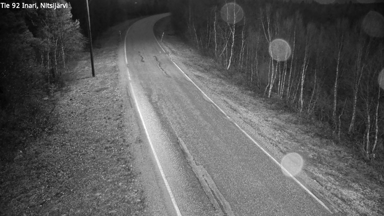 Kelikamerat Kuva Tie 92 Inari, Nitsijärvi, Inari, Lappi