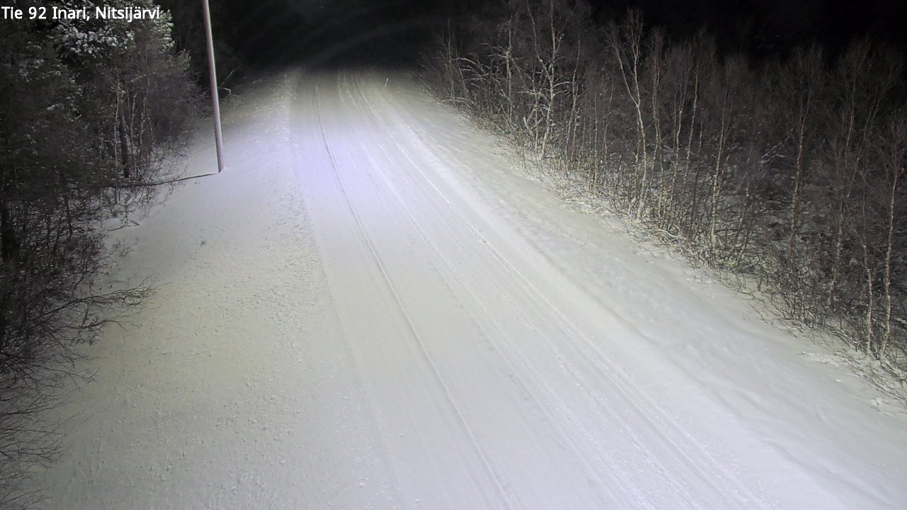 Weather Camera Image Road 92 Inari, Nitsijärvi, Inari, Lappi