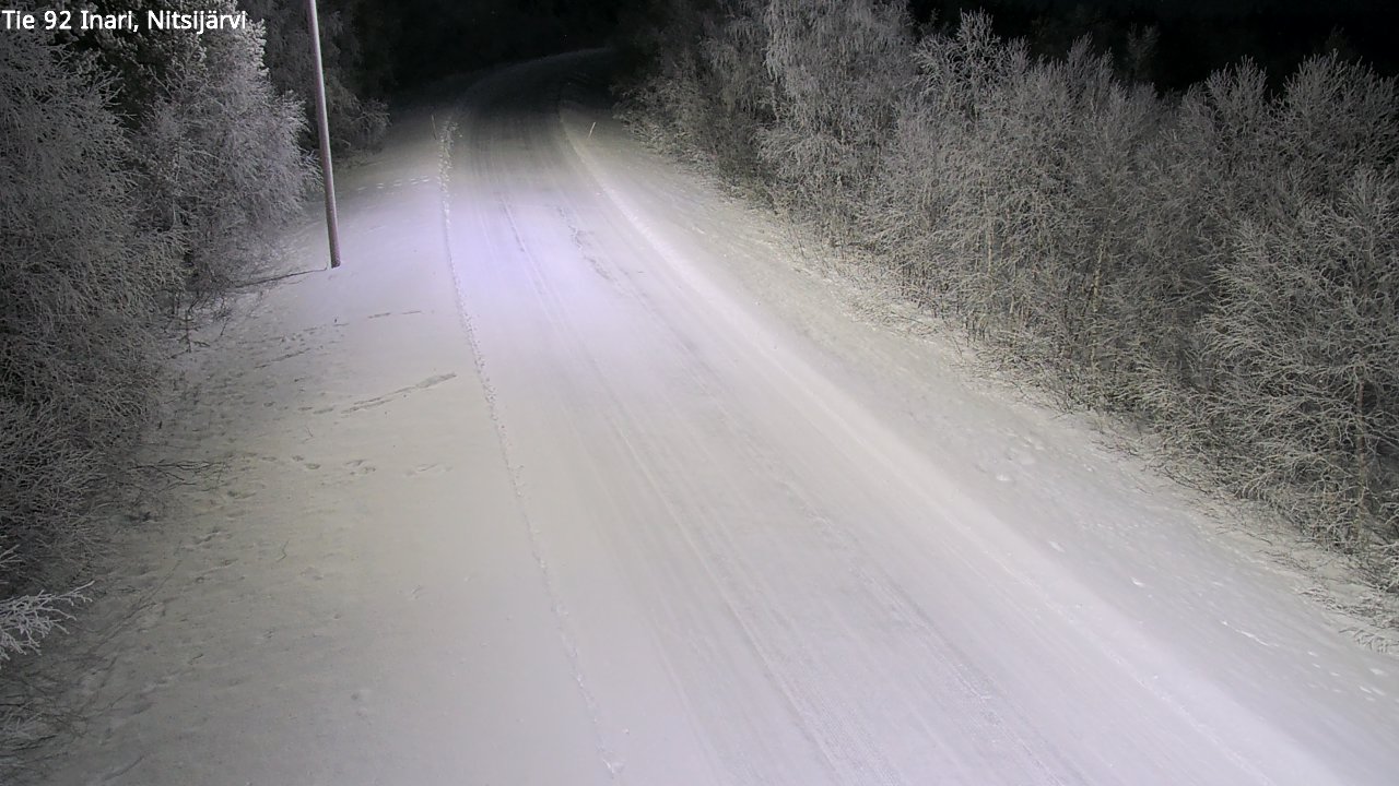 Kelikamerat Kuva Tie 92 Inari, Nitsijärvi, Inari, Lappi
