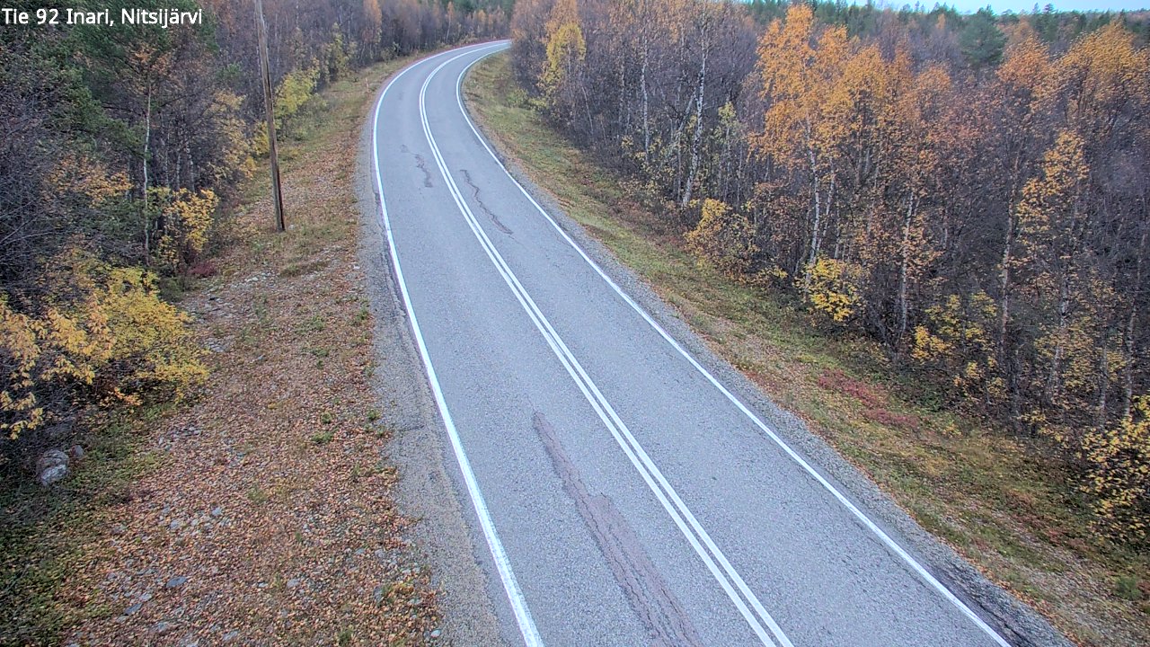 Kelikamerat Kuva Tie 92 Inari, Nitsijärvi, Inari, Lappi
