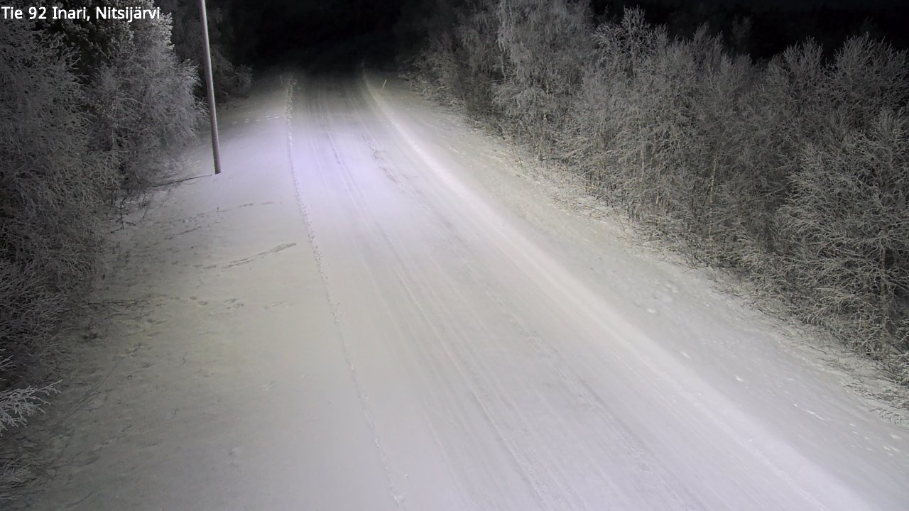 Kelikamerat Kuva Tie 92 Inari, Nitsijärvi, Inari, Lappi