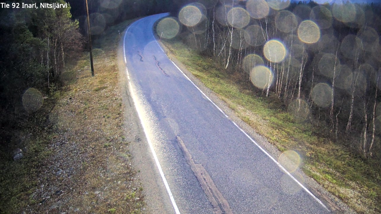 Kelikamerat Kuva Tie 92 Inari, Nitsijärvi, Inari, Lappi