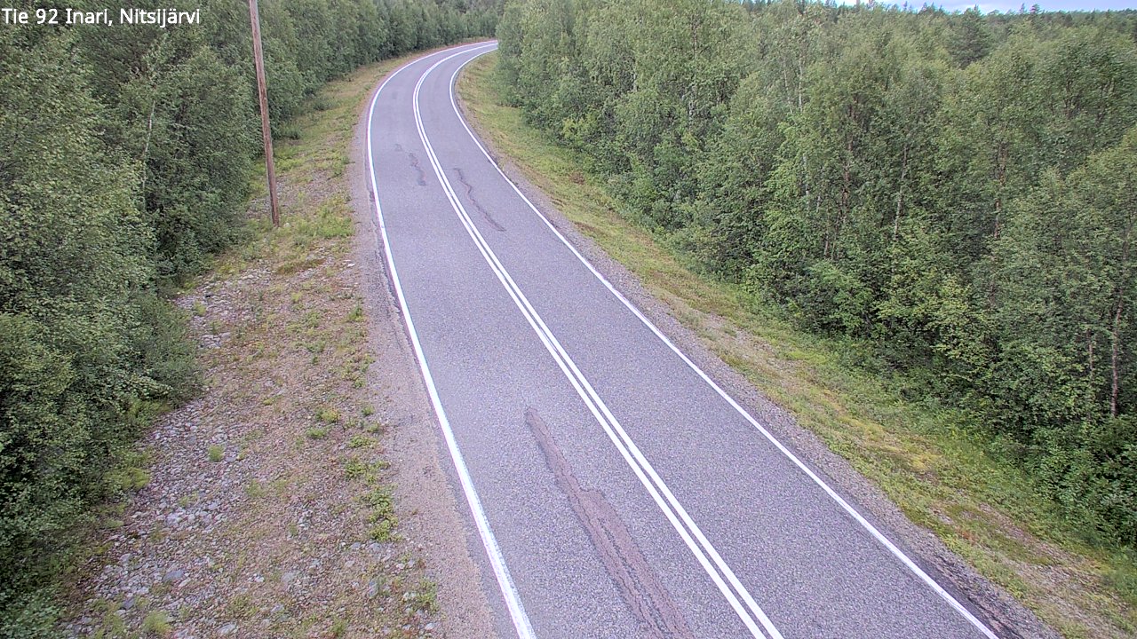 Weather Camera Image Väg 92 Enare, Nitsijärvi, Inari, Lappi