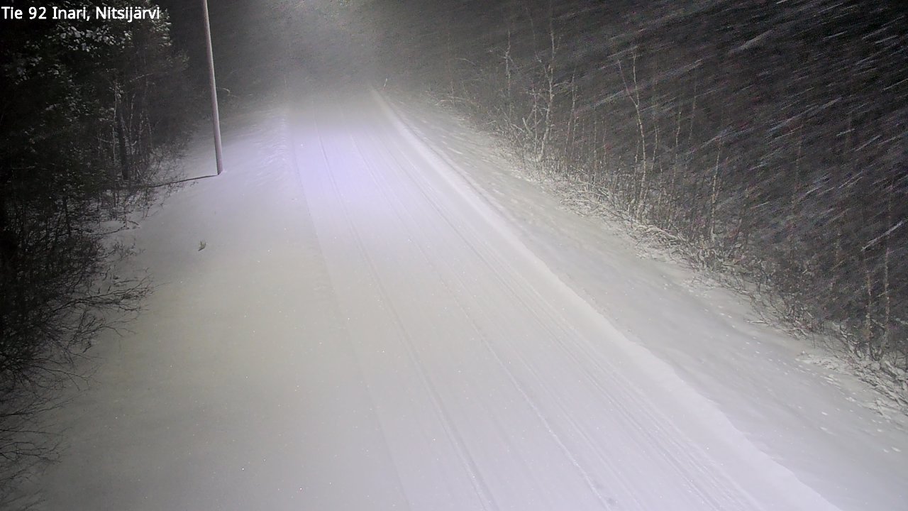 Weather Camera Image Road 92 Inari, Nitsijärvi, Inari, Lappi