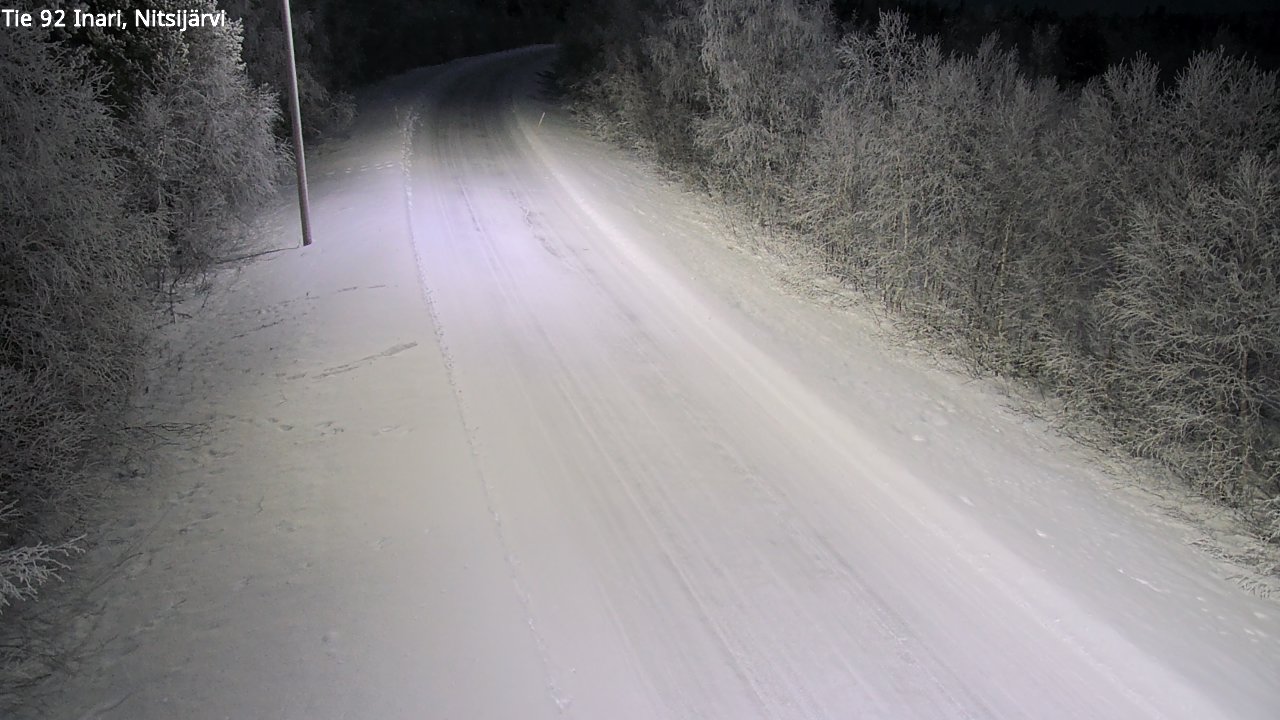 Kelikamerat Kuva Tie 92 Inari, Nitsijärvi, Inari, Lappi