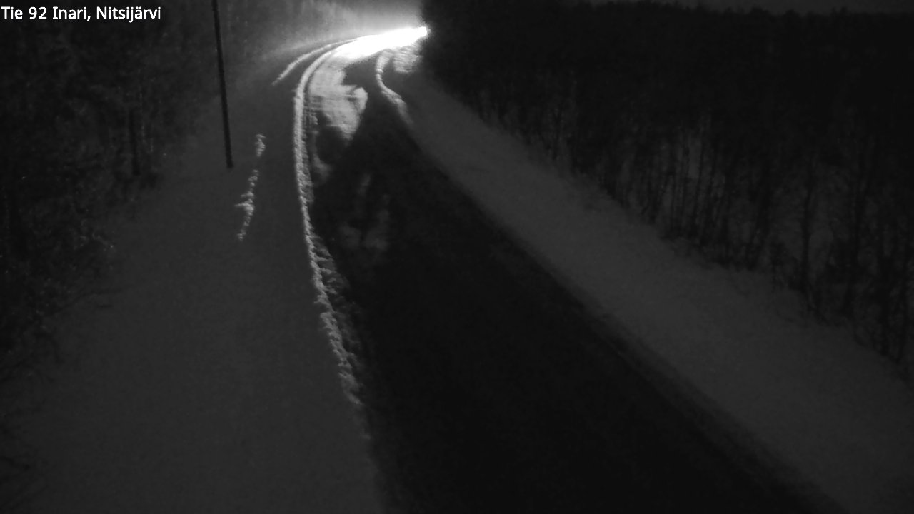 Weather Camera Image Road 92 Inari, Nitsijärvi, Inari, Lappi