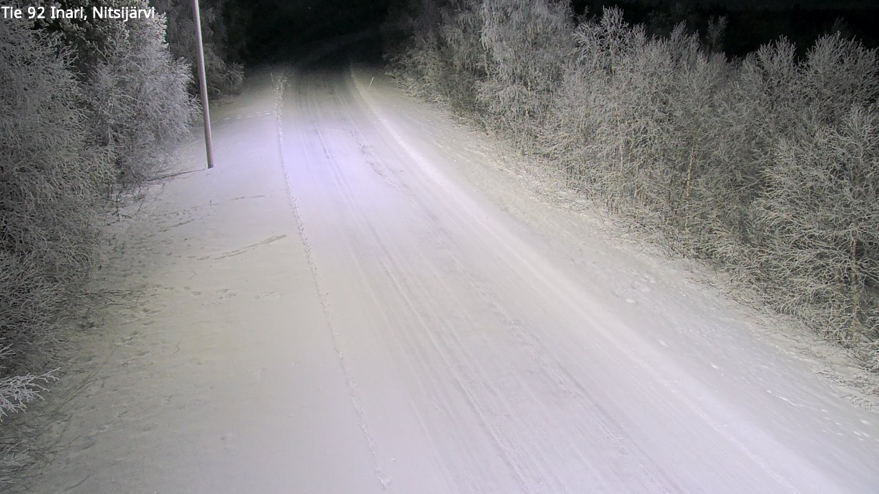 Kelikamerat Kuva Tie 92 Inari, Nitsijärvi, Inari, Lappi