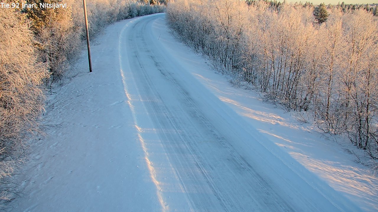 Kelikamerat Kuva Tie 92 Inari, Nitsijärvi, Inari, Lappi