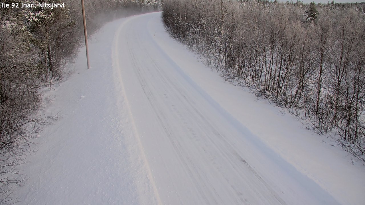 Weather Camera Image Road 92 Inari, Nitsijärvi, Inari, Lappi