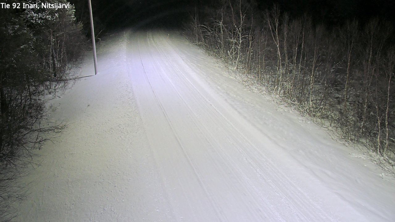 Weather Camera Image Road 92 Inari, Nitsijärvi, Inari, Lappi