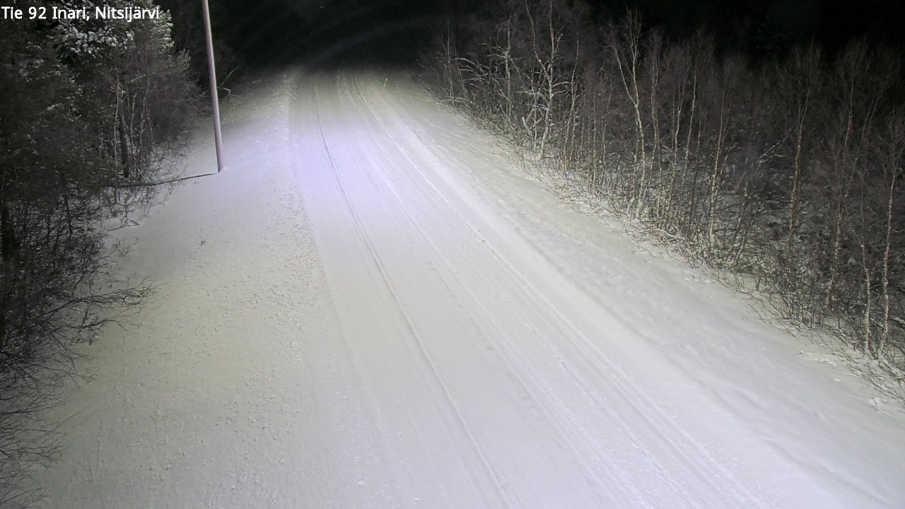 Weather Camera Image Road 92 Inari, Nitsijärvi, Inari, Lappi