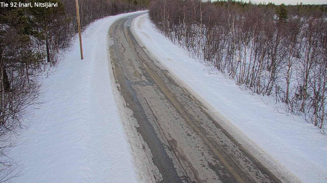 Kelikamerat Kuva Tie 92 Inari, Nitsijärvi, Inari, Lappi