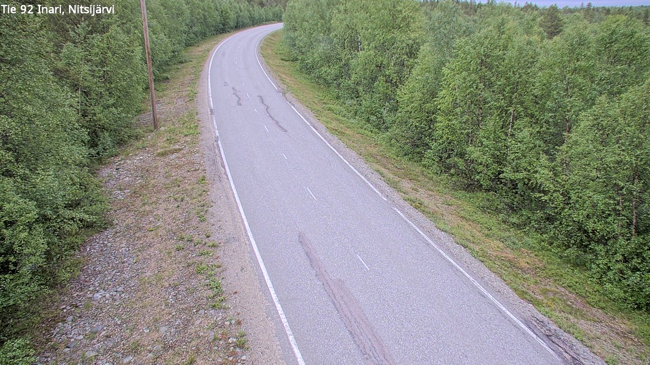 Kelikamerat Kuva Tie 92 Inari, Nitsijärvi, Inari, Lappi