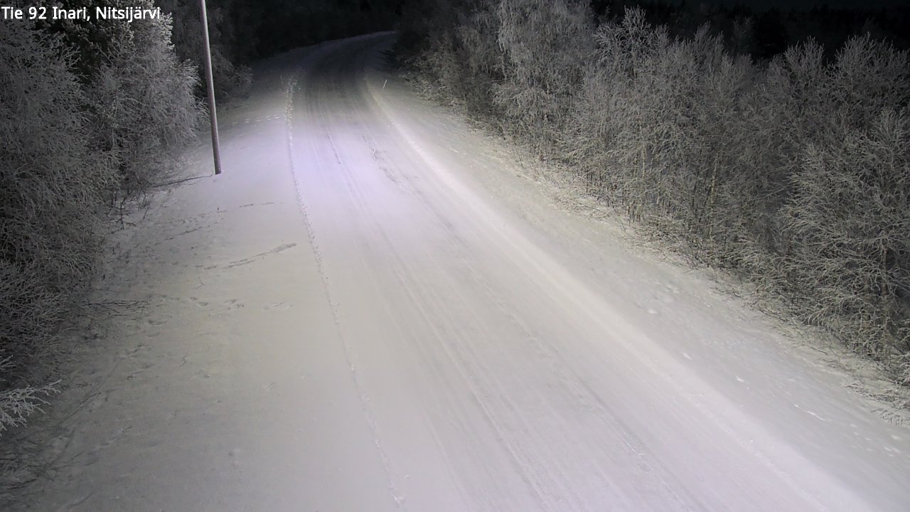 Kelikamerat Kuva Tie 92 Inari, Nitsijärvi, Inari, Lappi