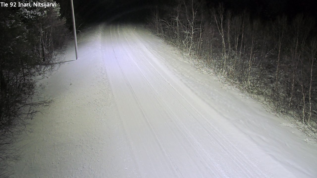Weather Camera Image Road 92 Inari, Nitsijärvi, Inari, Lappi