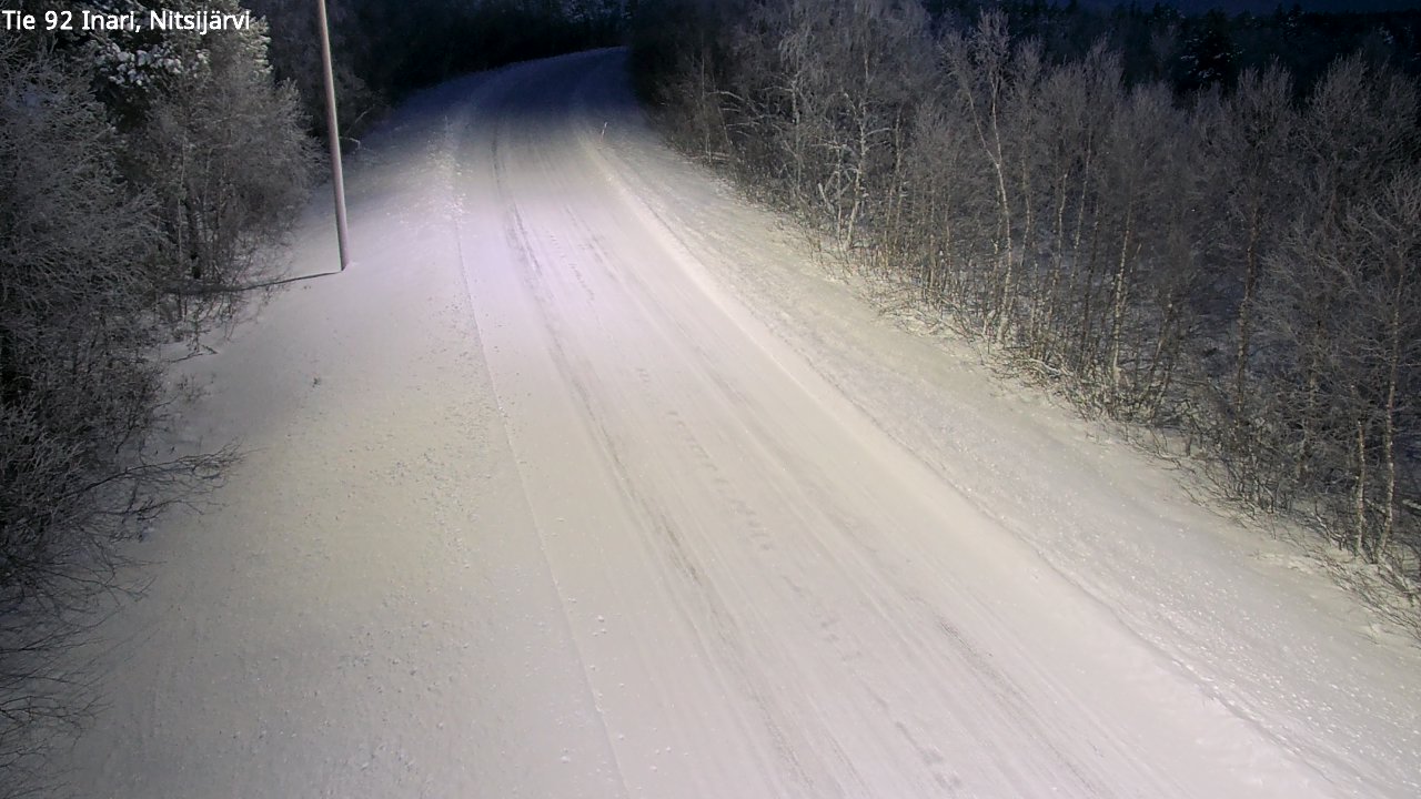 Weather Camera Image Road 92 Inari, Nitsijärvi, Inari, Lappi
