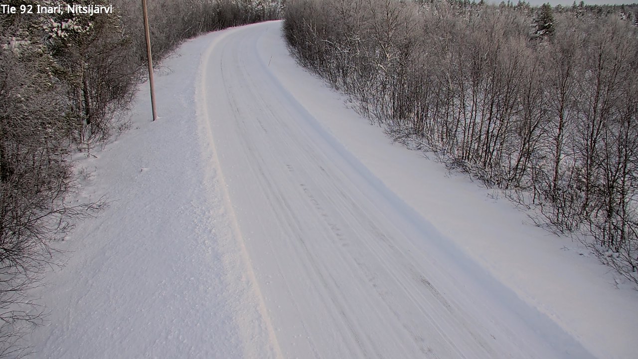 Weather Camera Image Road 92 Inari, Nitsijärvi, Inari, Lappi