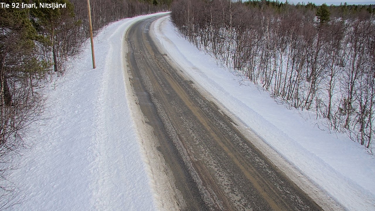 Kelikamerat Kuva Tie 92 Inari, Nitsijärvi, Inari, Lappi