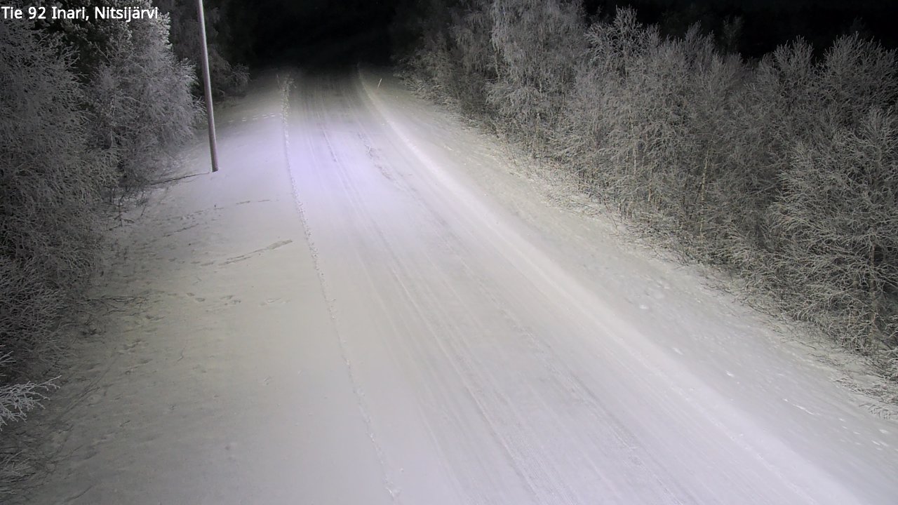 Kelikamerat Kuva Tie 92 Inari, Nitsijärvi, Inari, Lappi