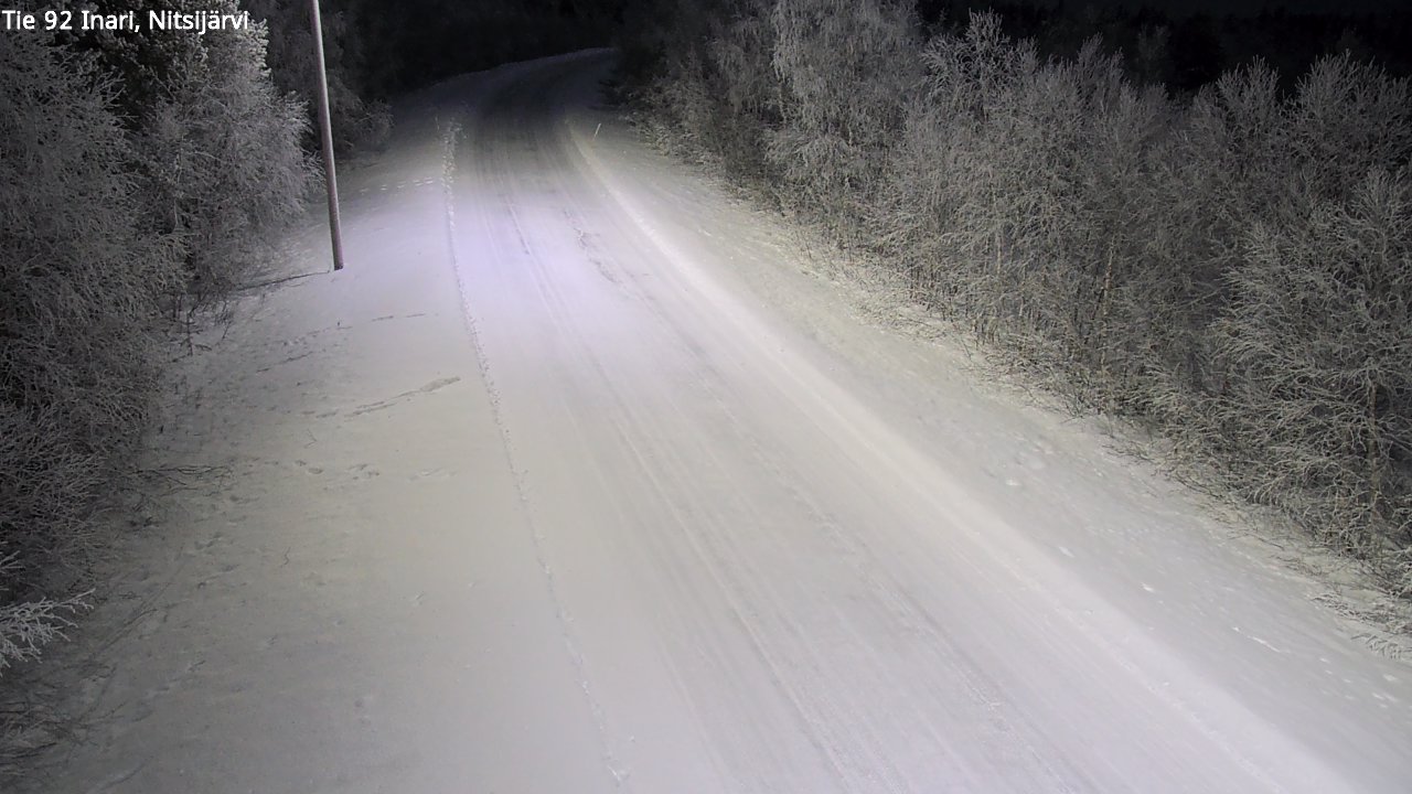 Kelikamerat Kuva Tie 92 Inari, Nitsijärvi, Inari, Lappi