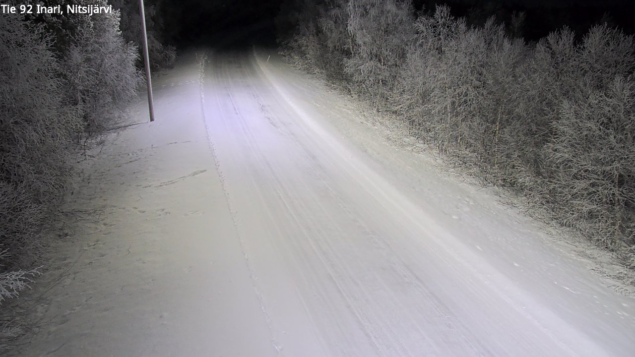 Kelikamerat Kuva Tie 92 Inari, Nitsijärvi, Inari, Lappi
