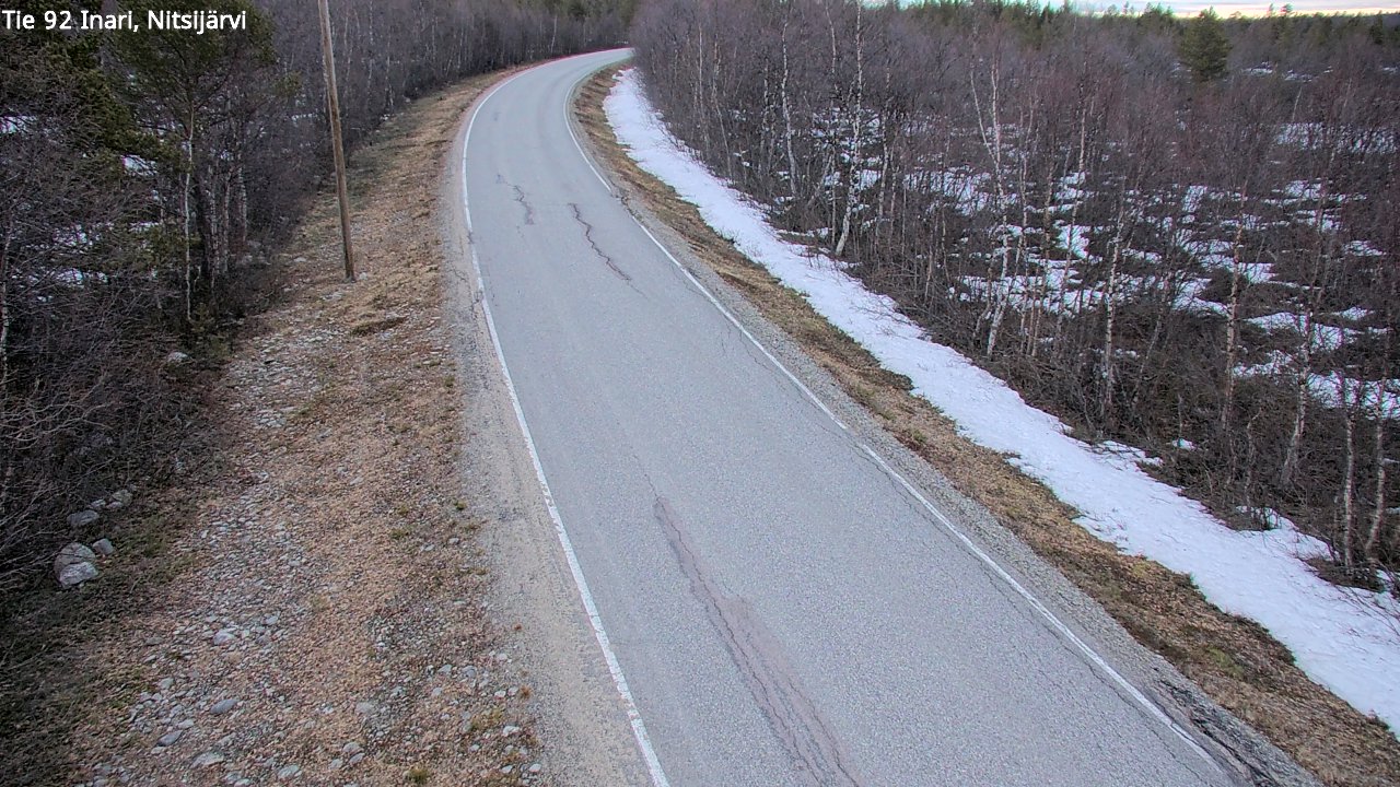 Kelikamerat Kuva Tie 92 Inari, Nitsijärvi, Inari, Lappi