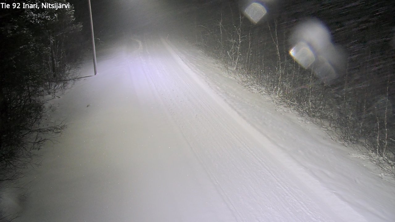 Weather Camera Image Road 92 Inari, Nitsijärvi, Inari, Lappi