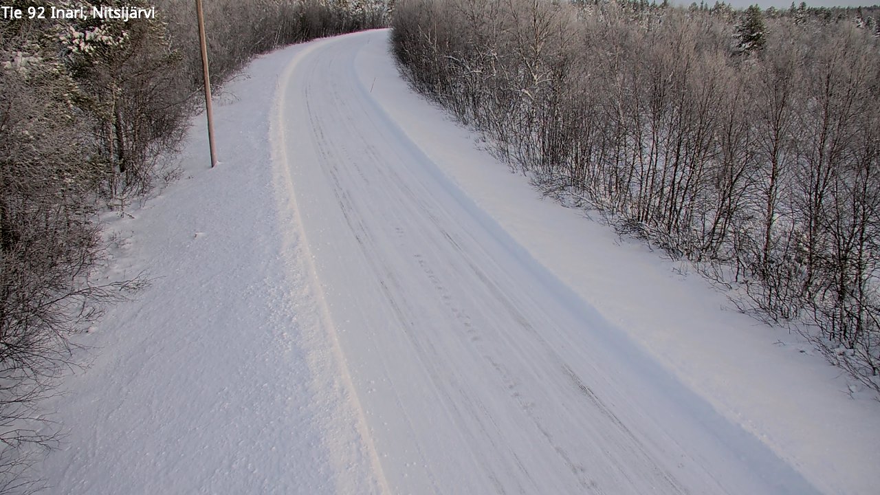 Weather Camera Image Road 92 Inari, Nitsijärvi, Inari, Lappi