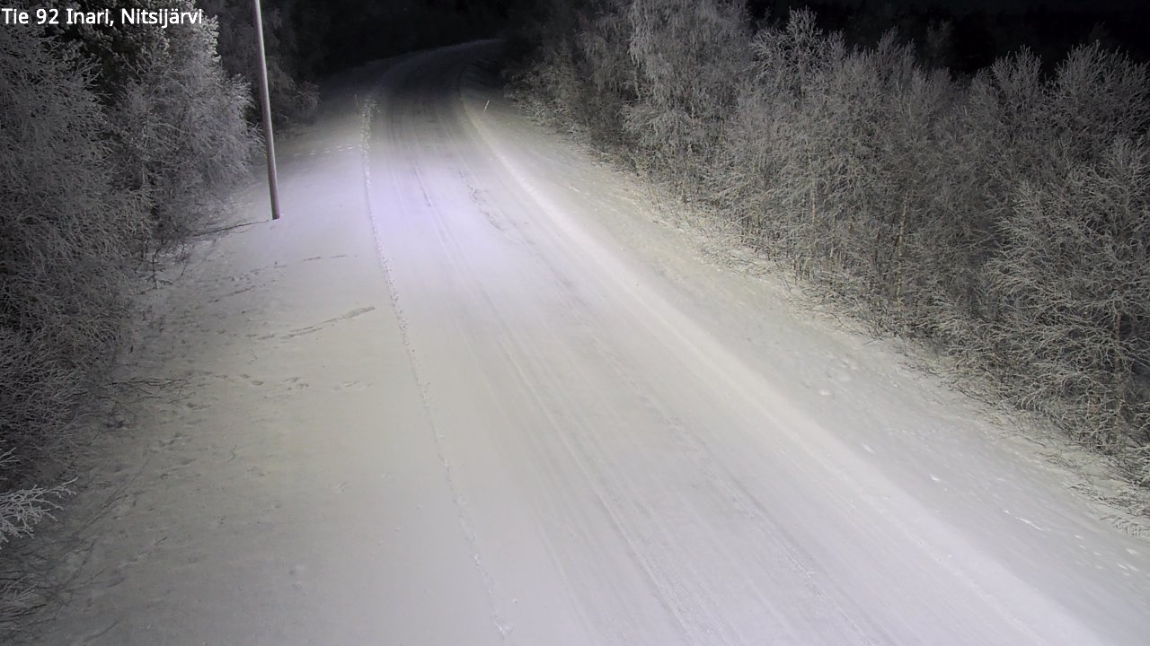 Kelikamerat Kuva Tie 92 Inari, Nitsijärvi, Inari, Lappi