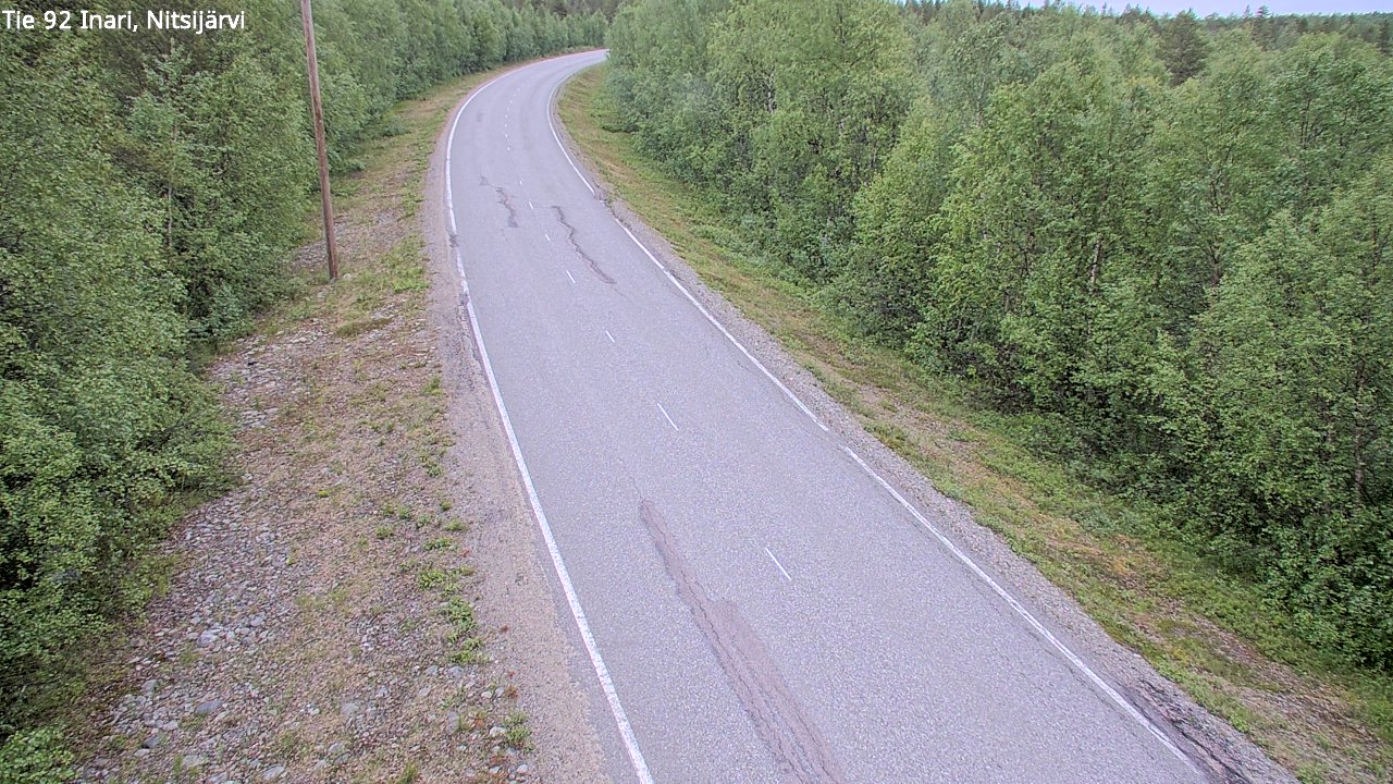 Kelikamerat Kuva Tie 92 Inari, Nitsijärvi, Inari, Lappi