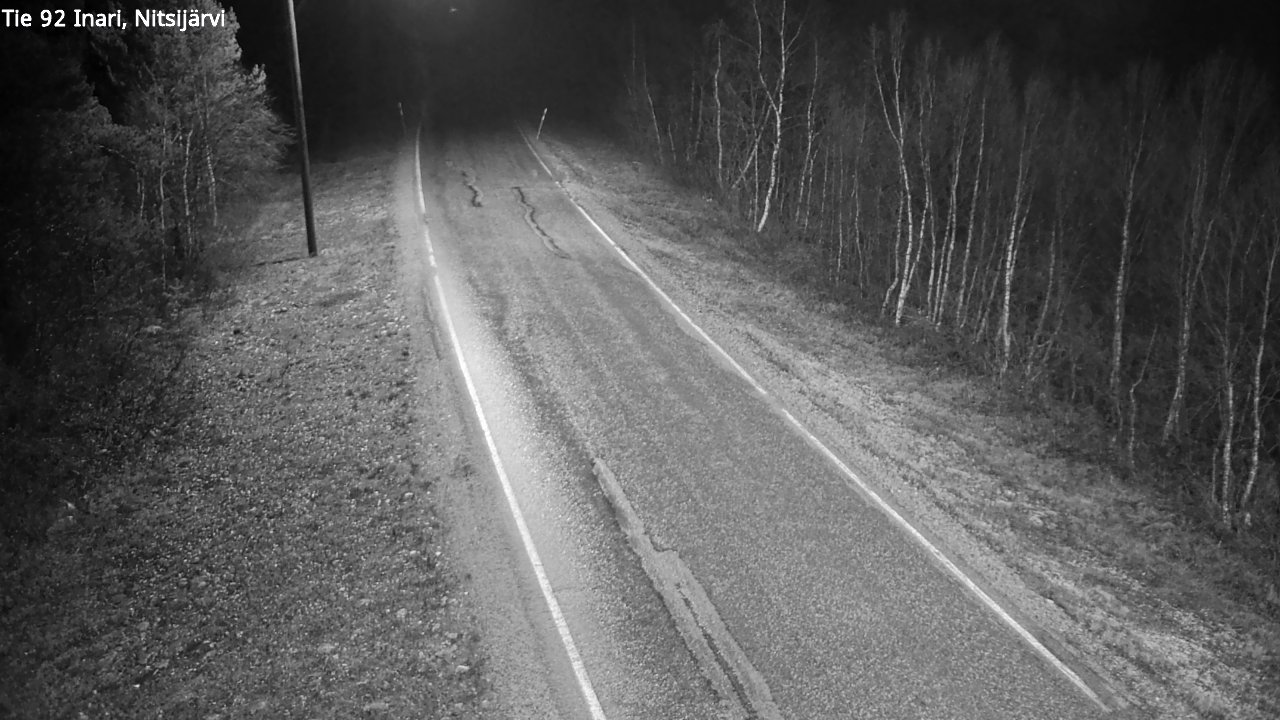 Weather Camera Image Road 92 Inari, Nitsijärvi, Inari, Lappi