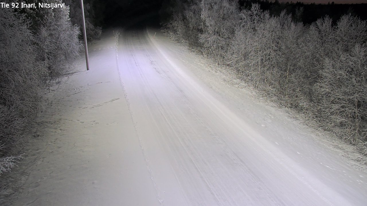 Kelikamerat Kuva Tie 92 Inari, Nitsijärvi, Inari, Lappi
