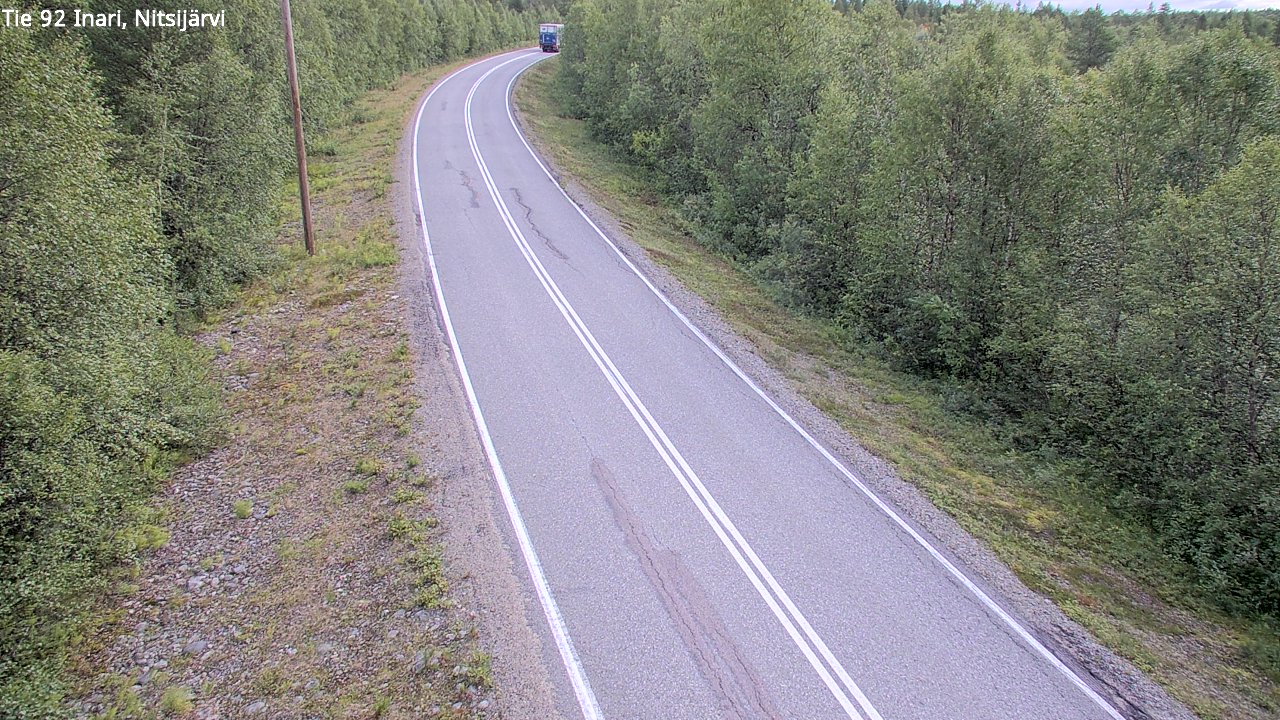 Weather Camera Image Väg 92 Enare, Nitsijärvi, Inari, Lappi