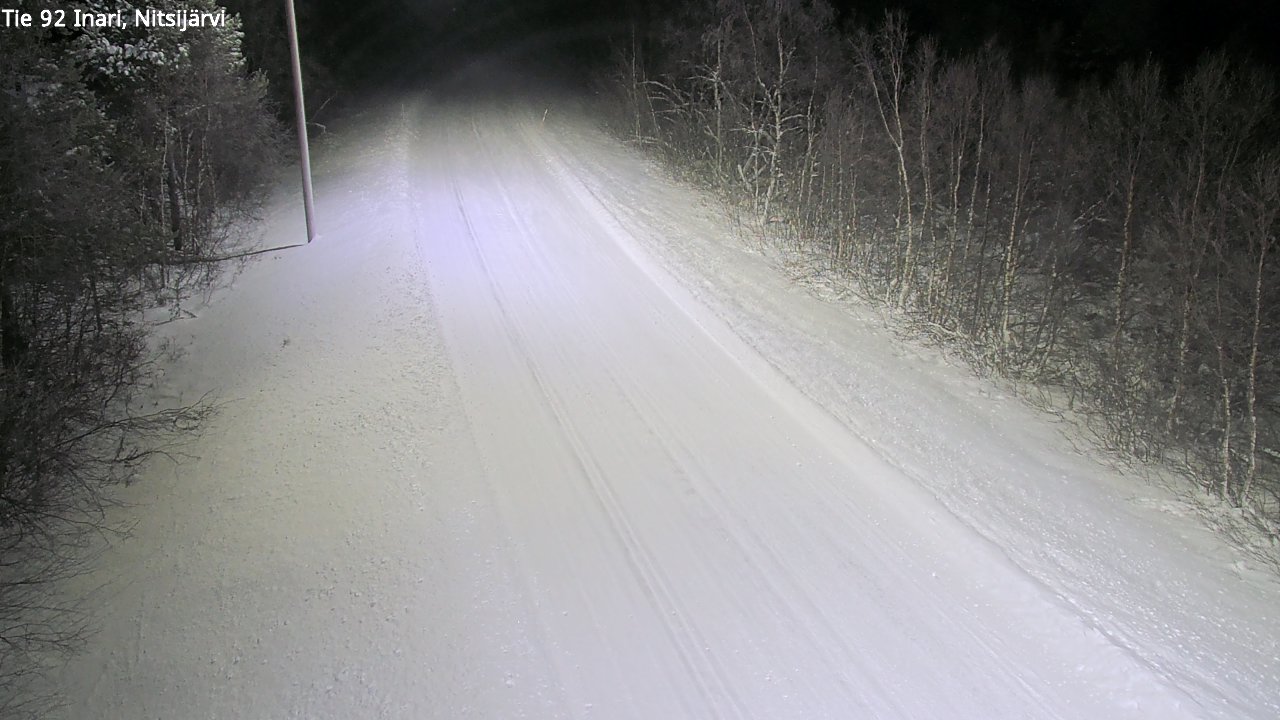 Weather Camera Image Road 92 Inari, Nitsijärvi, Inari, Lappi