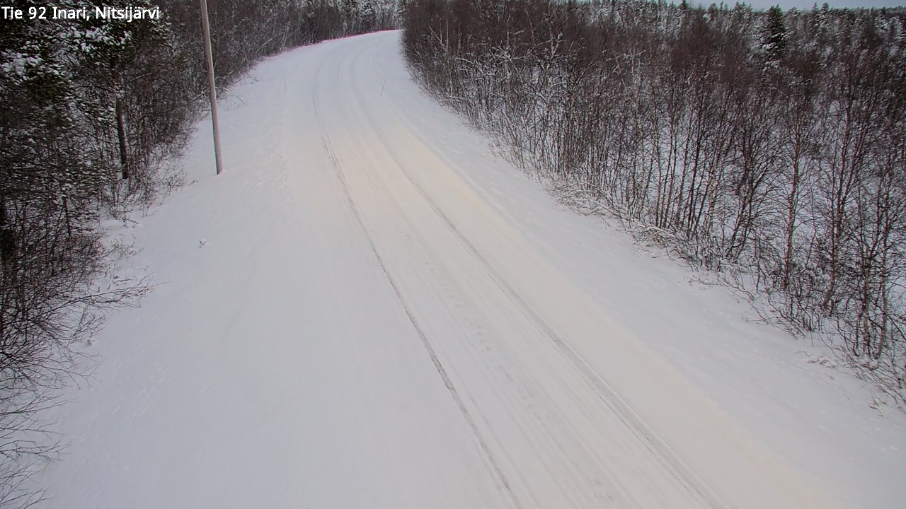 Kelikamerat Kuva Tie 92 Inari, Nitsijärvi, Inari, Lappi