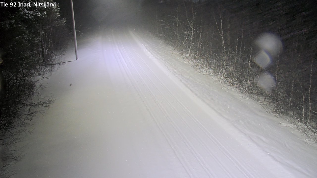 Weather Camera Image Road 92 Inari, Nitsijärvi, Inari, Lappi