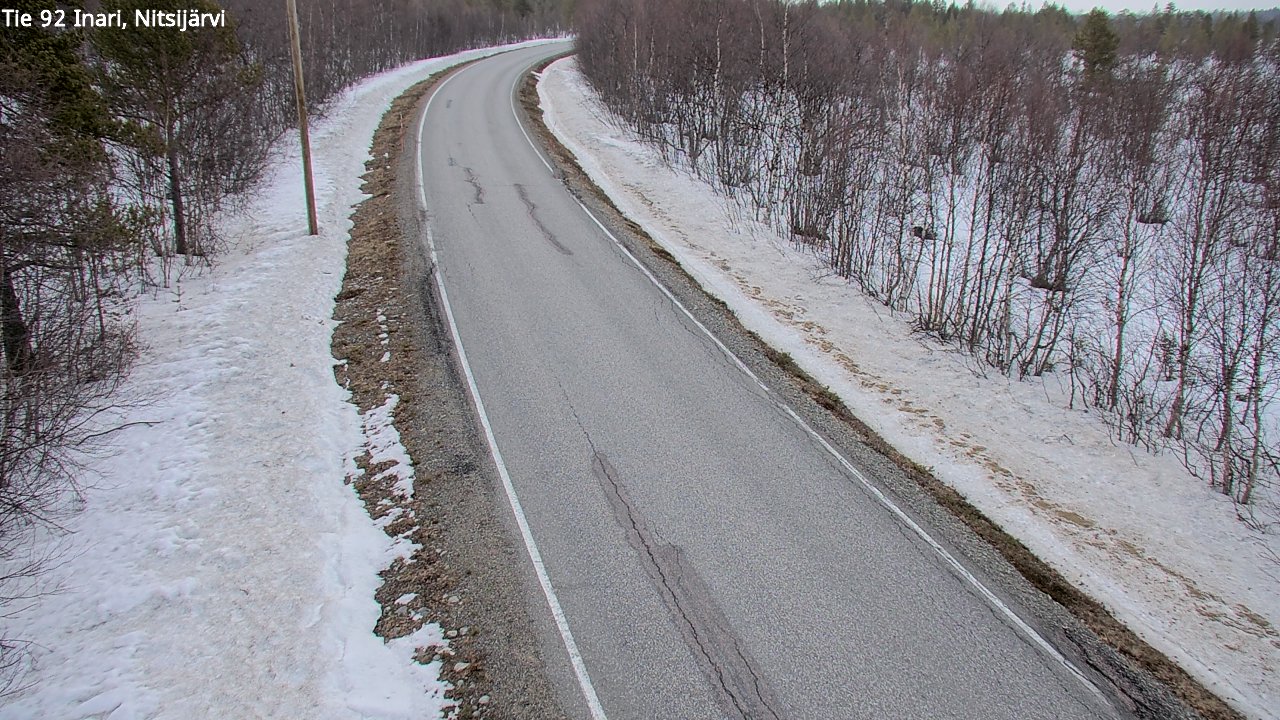 Kelikamerat Kuva Tie 92 Inari, Nitsijärvi, Inari, Lappi
