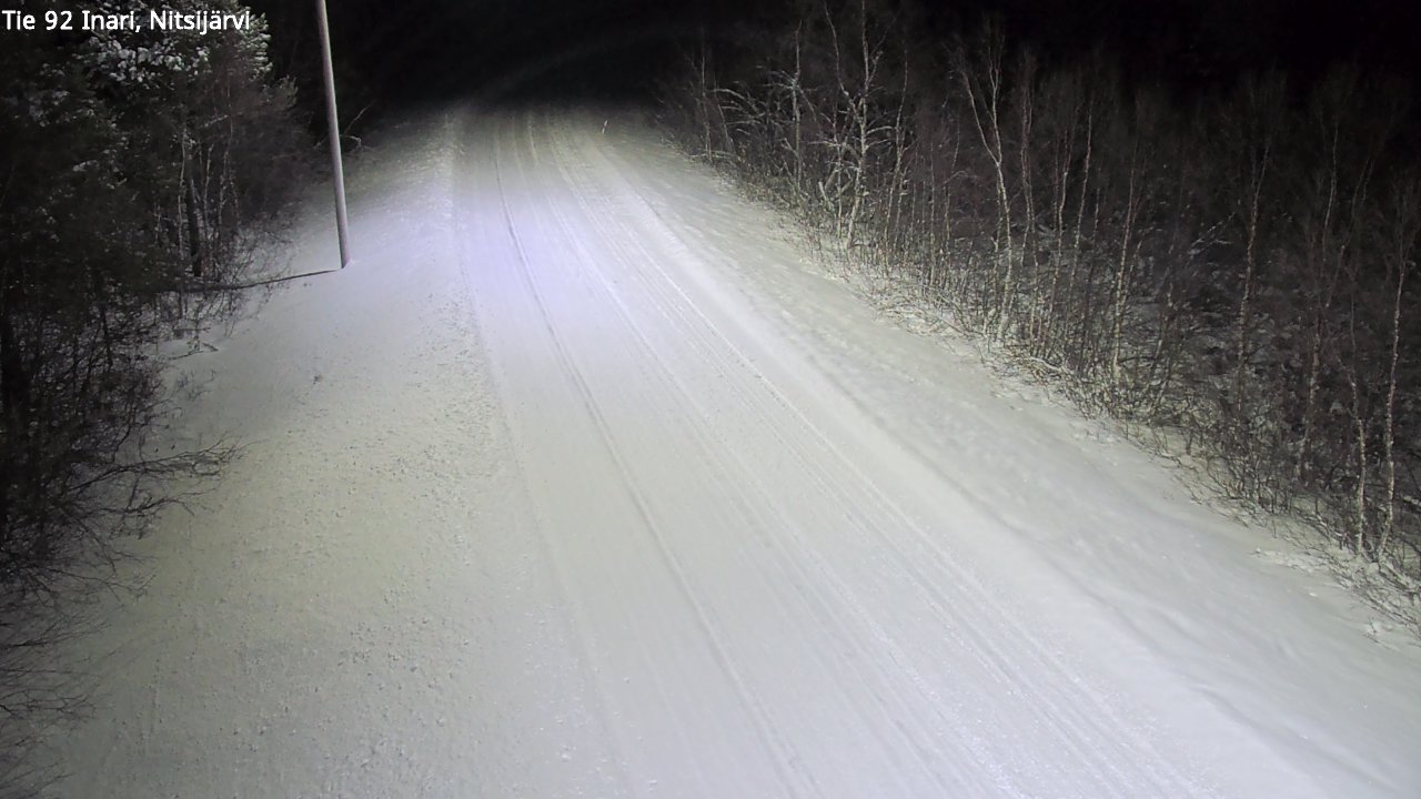 Weather Camera Image Road 92 Inari, Nitsijärvi, Inari, Lappi