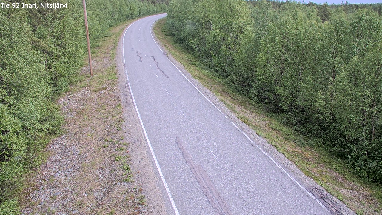Kelikamerat Kuva Tie 92 Inari, Nitsijärvi, Inari, Lappi